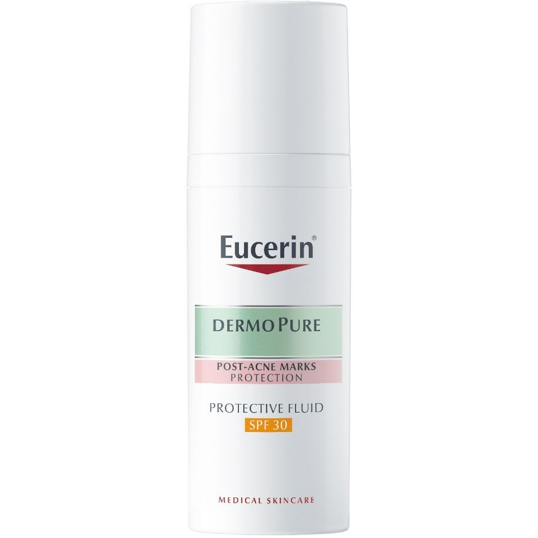 Захисний флюїд Eucerin Dermo Pure SPF 30 для проблемної шкіри, 50 мл - фото 1