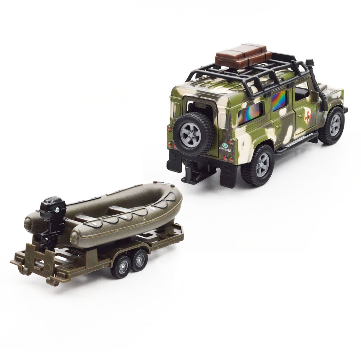 Ігровий набір TechnoDrive Land Rover Defender Military з човном (520191.270) - фото 6