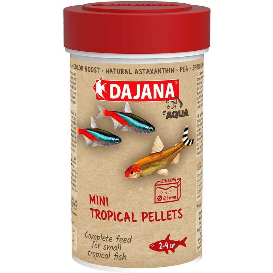 Корм Dajana Mini Tropical Pellets для мальків та дрібних риб у пелетах 55 г - фото 1