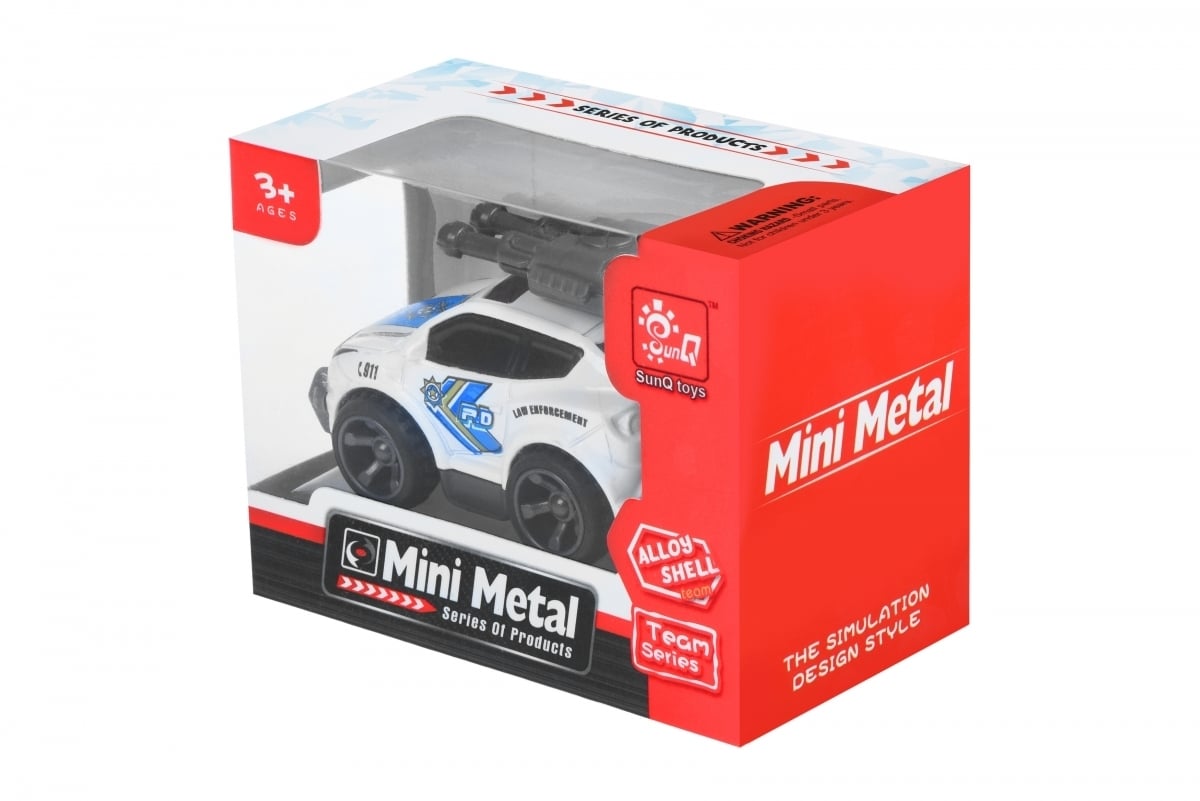 Машинка Same Toy Mini Metal Гоночний позашляховик, білий (SQ90651-3Ut-2) - фото 3