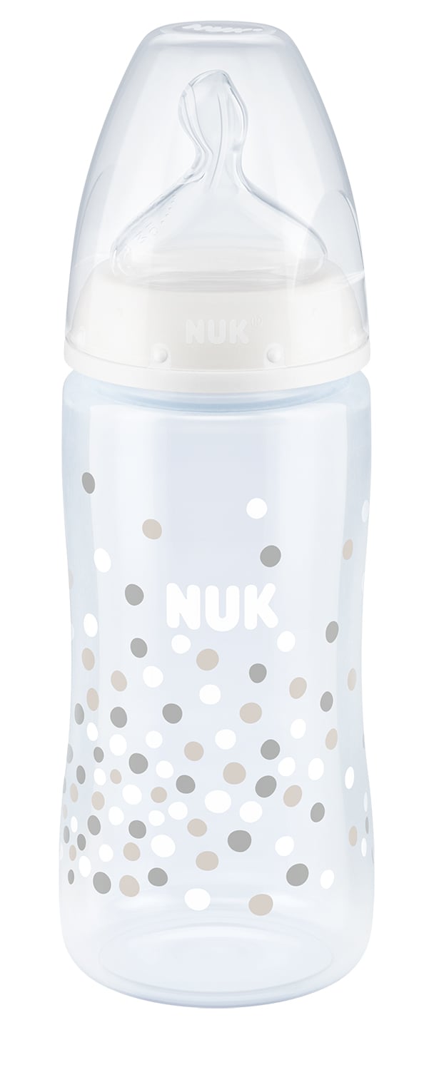 Пляшечка для годування NUK First Choice Plus Конфеті, з силіконовою соскою, р.1, 300 мл (3952365) - фото 1