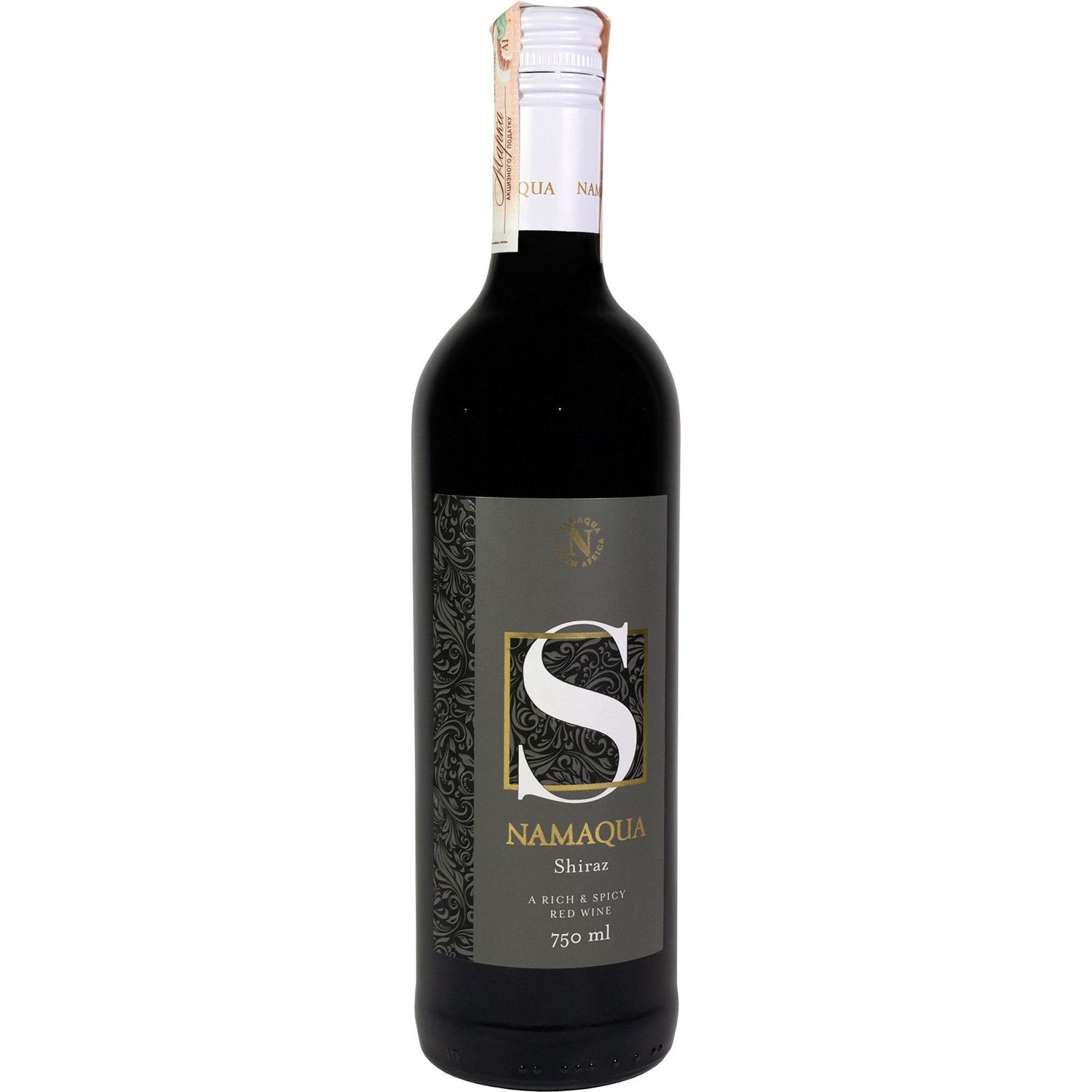 Вино Namaqua Shiraz, червоне, сухе, 0,75 л - фото 1