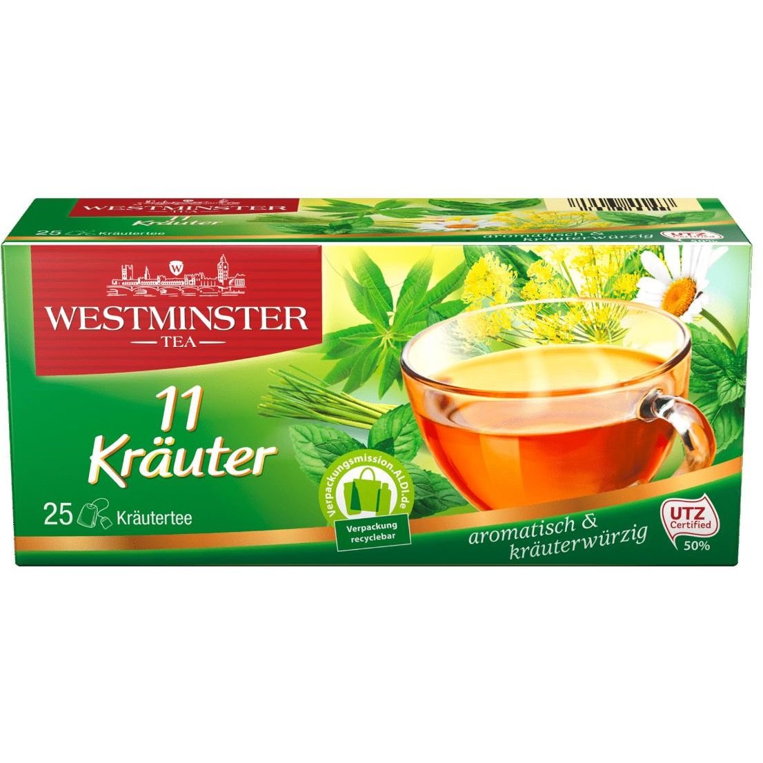 Чай травяной Westminster 11 трав, 75 г (25 шт. х 3 г) (895450) - фото 1