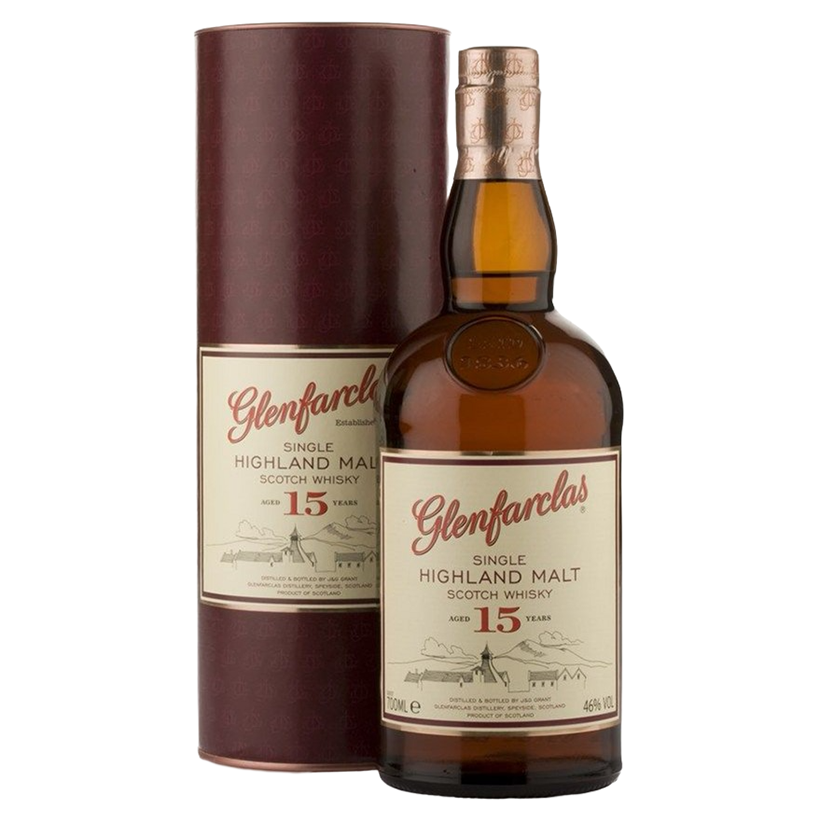 Виски Glenfarclas 15 yo Single Malt 46% 0.7 л, в подарочной упаковке - фото 1