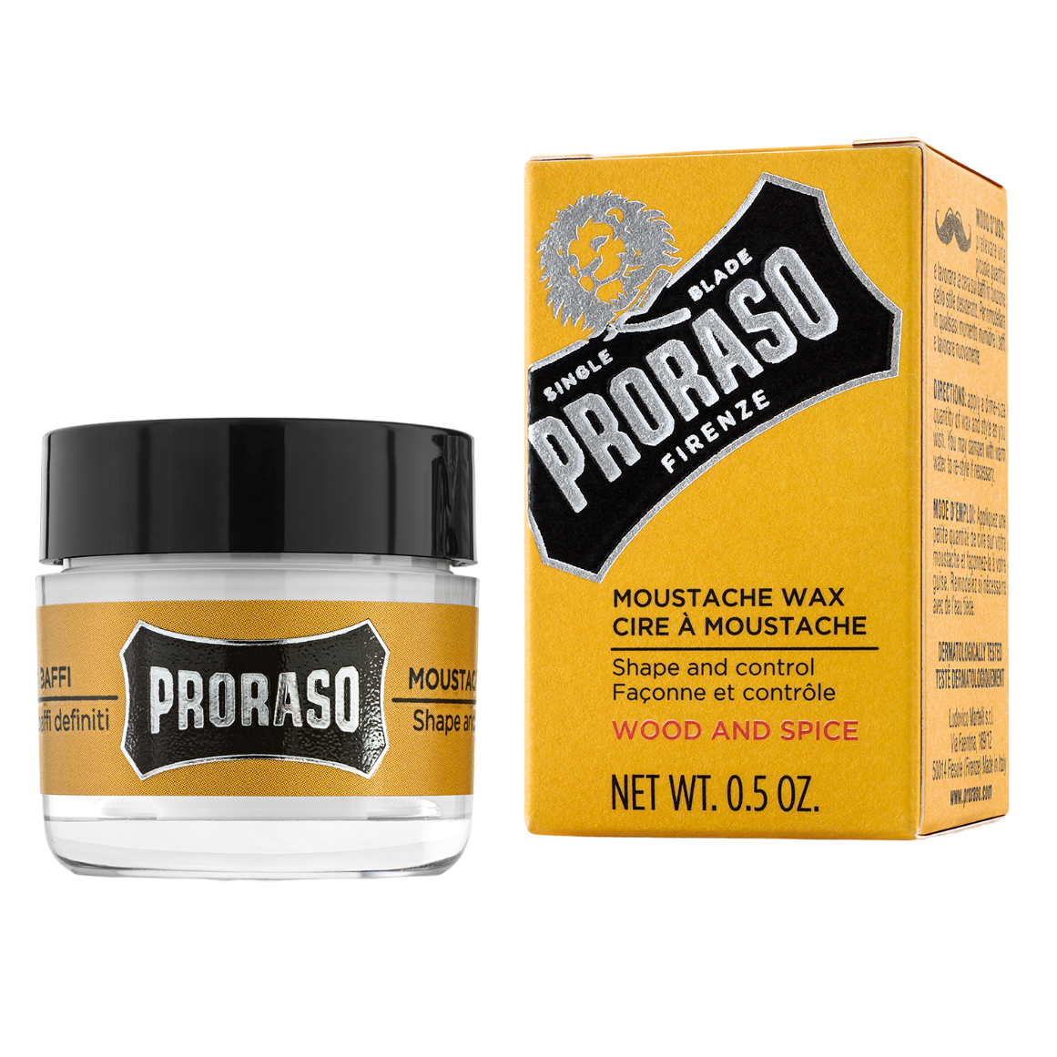 Воск для усов Proraso Wood&Spice Beard wax, средняя фиксация, 15 мл - фото 1