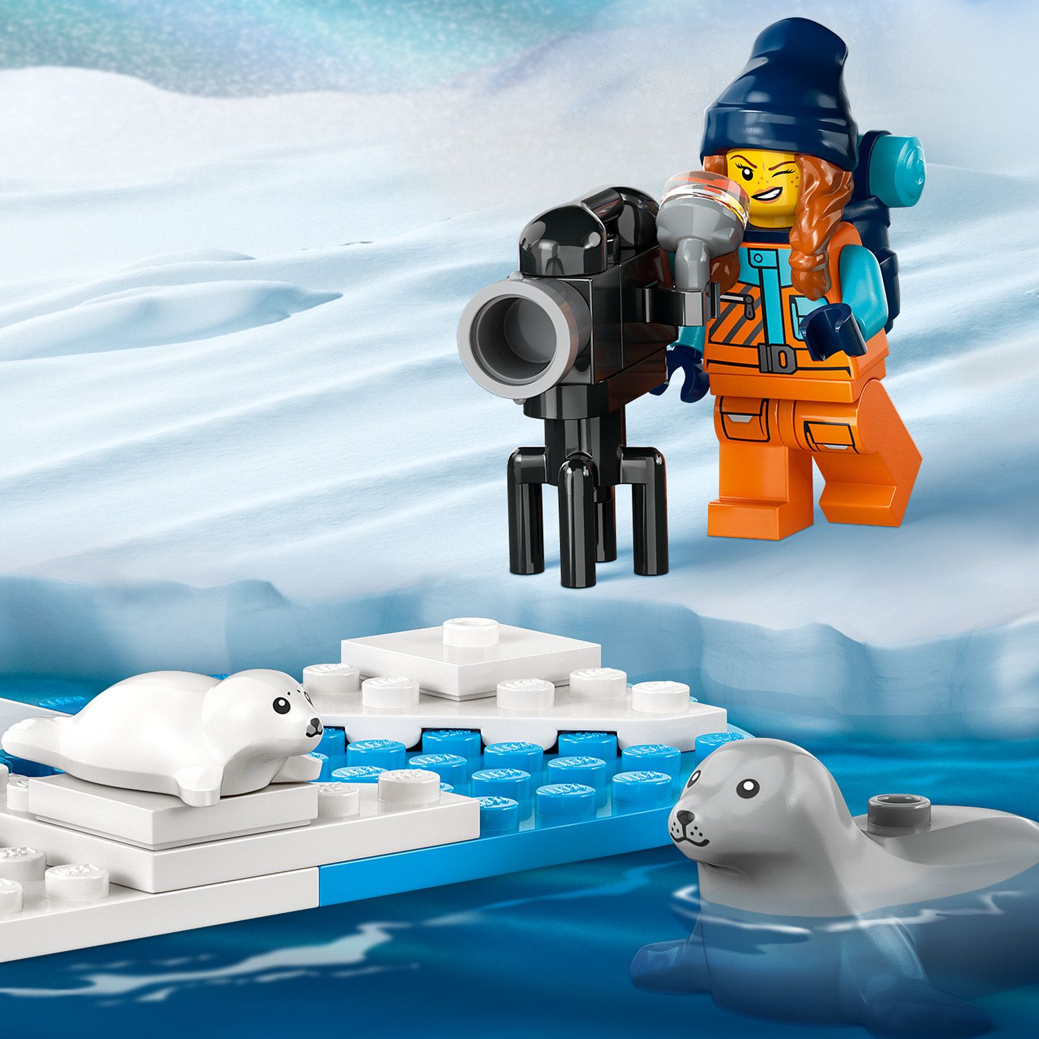 Конструктор LEGO City Арктический исследовательский снегоход, 70 деталей (60376) - фото 7