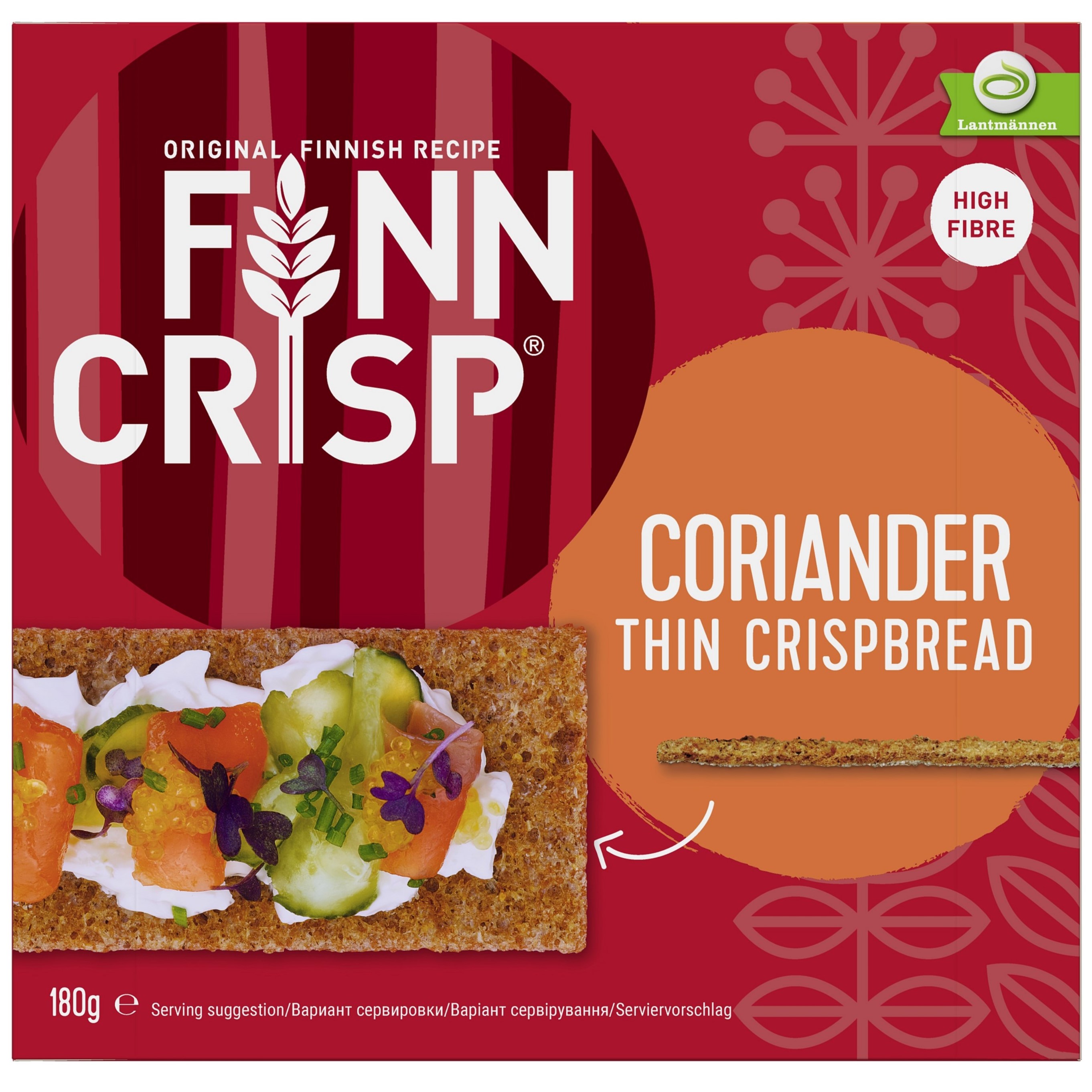 Хлібці житні Finn Crisp з коріандром 180 г (427181) - фото 1