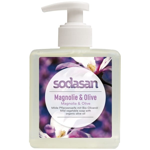 Органическое жидкое мыло Sodasan Магнолия-Олива, детоксикующее, 300 мл - фото 1
