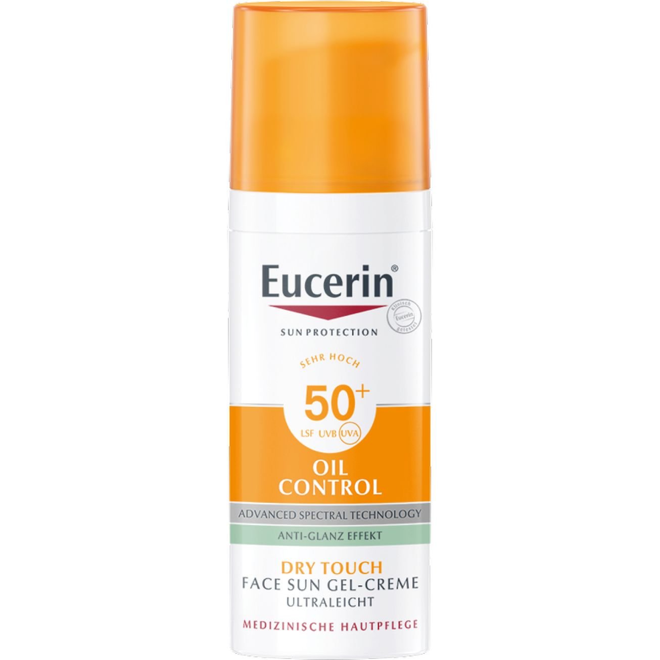 Сонцезахисний гель-крем для обличчя Eucerin Oil Control SPF 50 з ефектом матування, 50 мл - фото 1