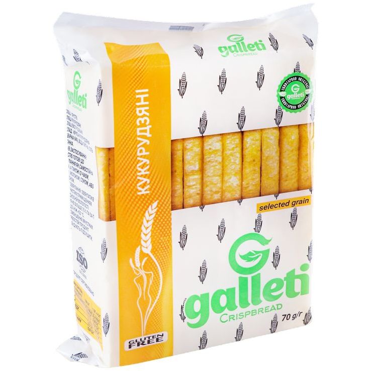 Хлібці Galleti кукурудзяні 70 г (750823) - фото 1