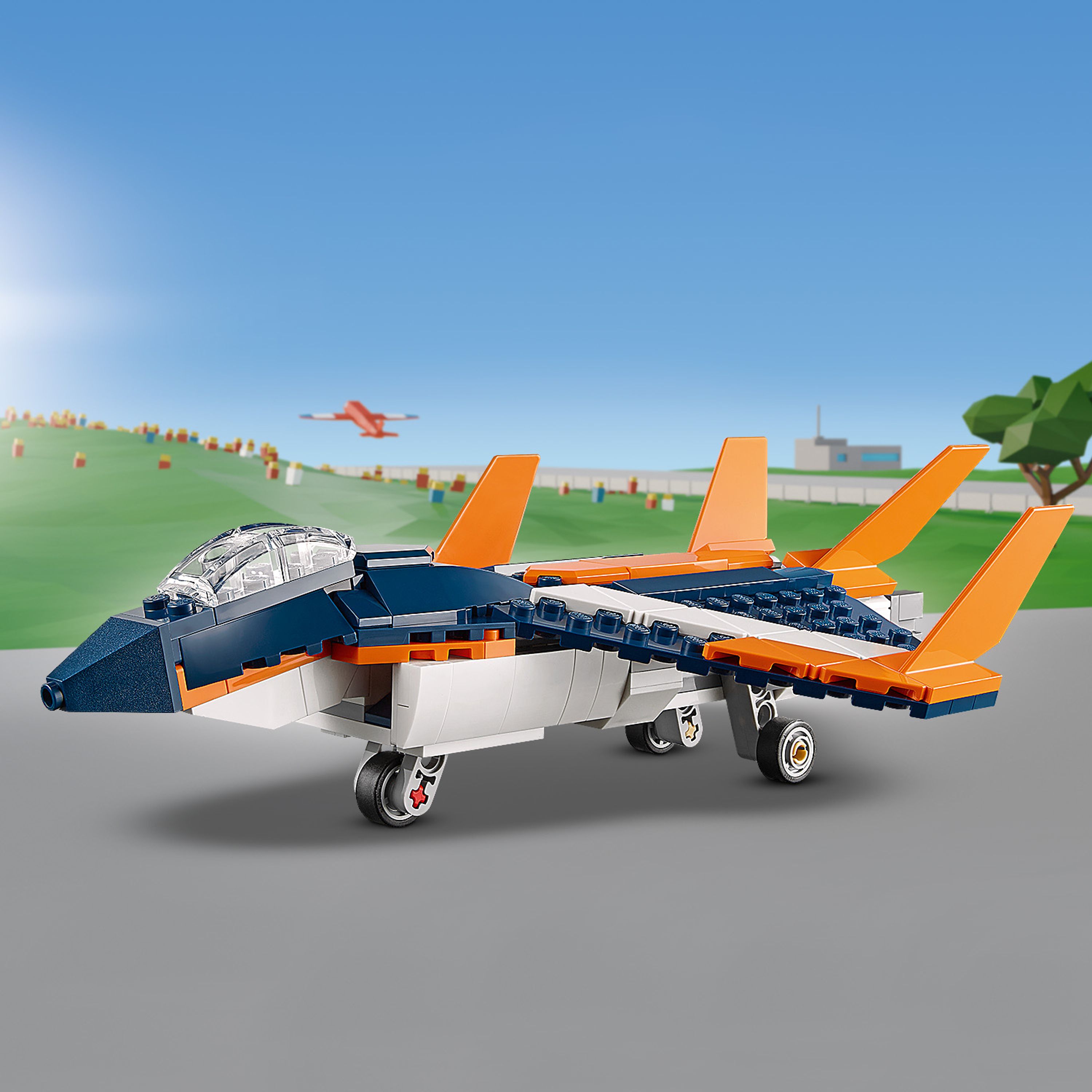 Конструктор LEGO Creator Сверхзвуковой самолет 3 в 1, 215 деталей (31126) - фото 6