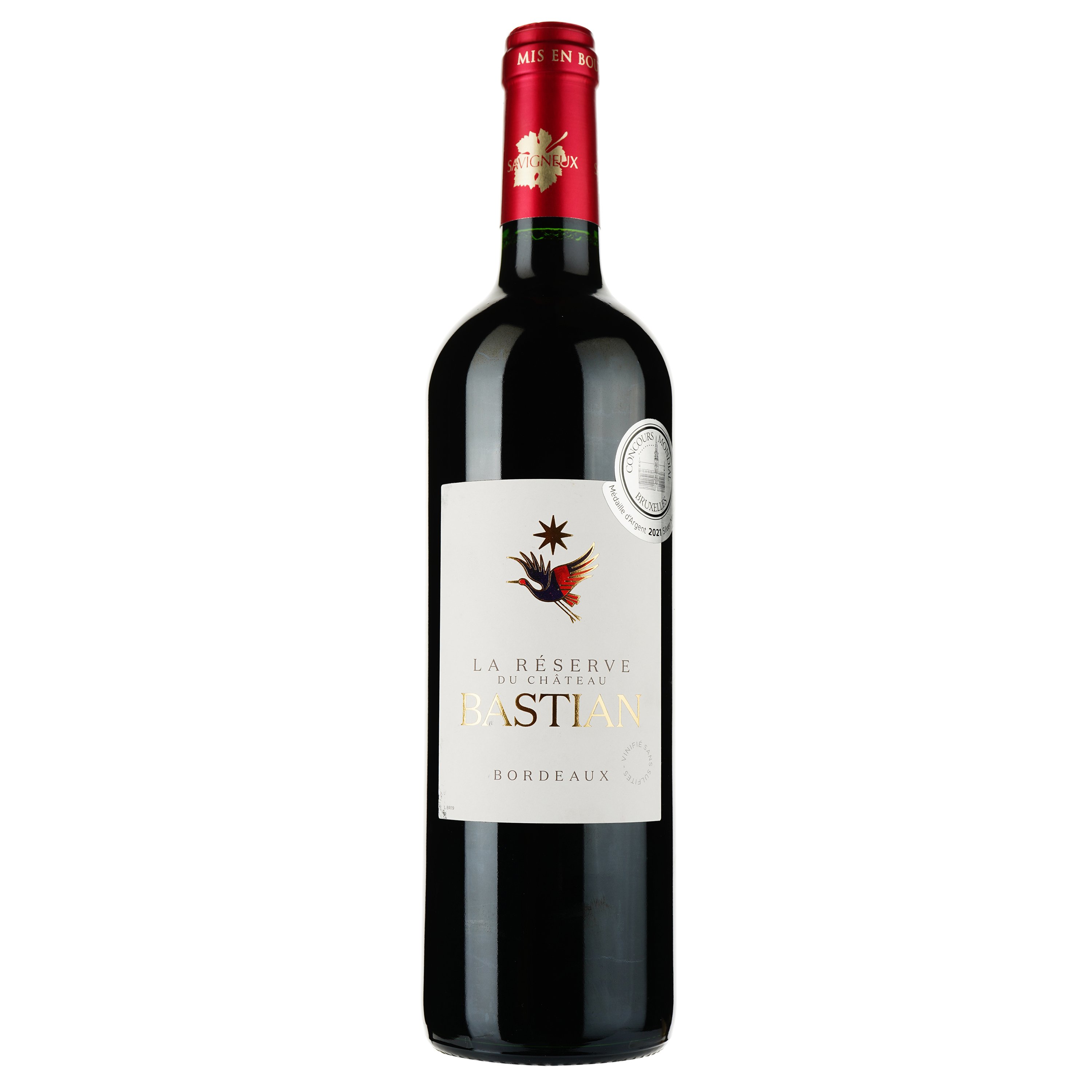 Вино La Reserve du Chateau Bastian AOP Bordeaux 2019 червоне сухе 0.75 л - фото 1