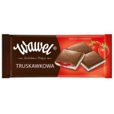 Шоколад молочний Wawel Полуниця та йогурт 100 г (691258) - фото 2