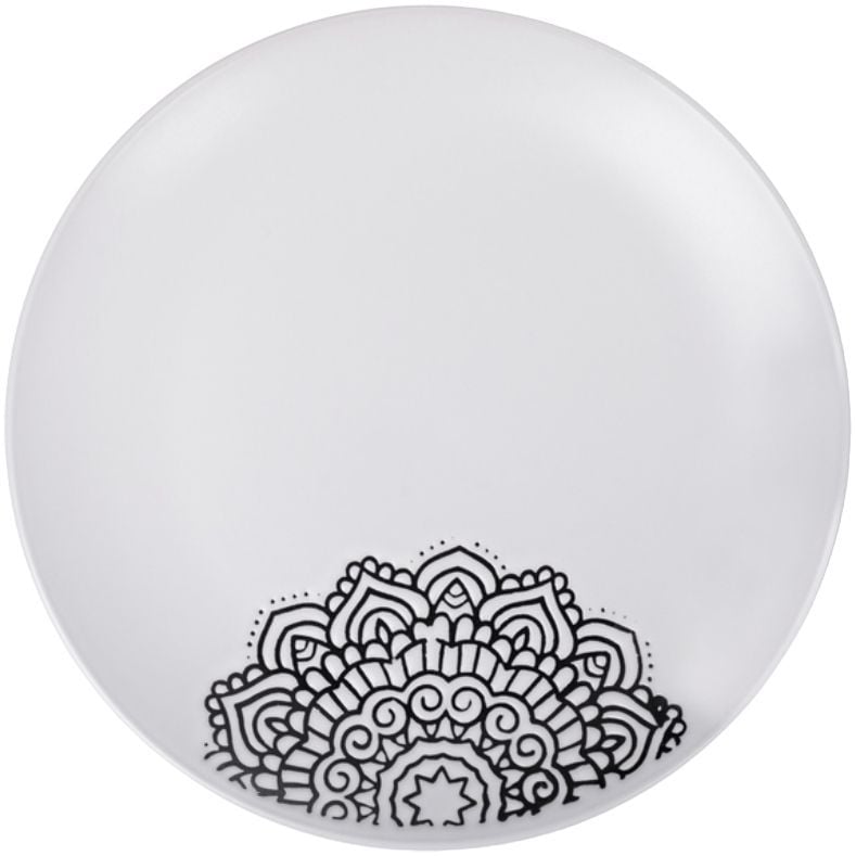 Тарелка обеденная Limited Edition Kora 25 см белая (JH5277S-2) - фото 1