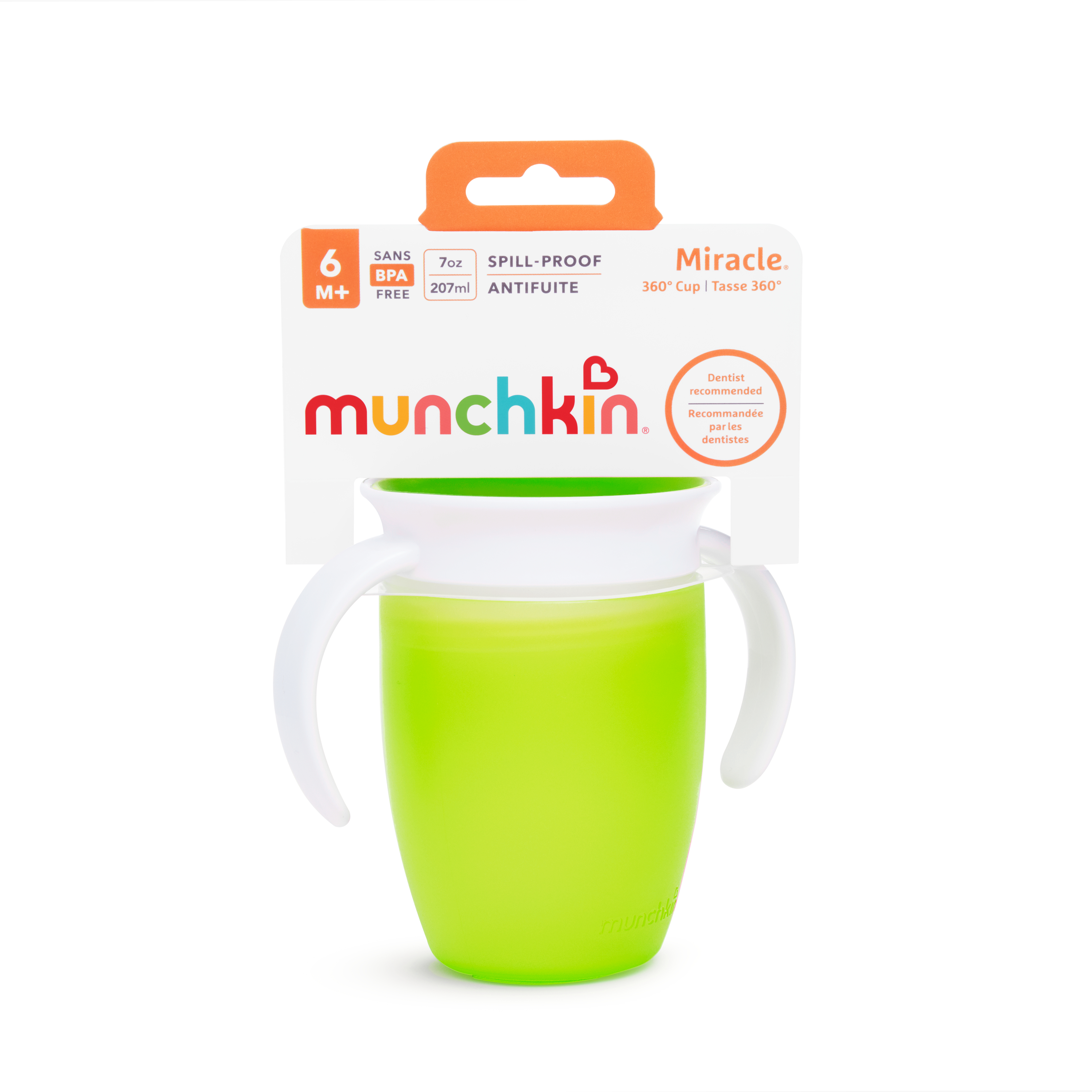 Чашка-непроливайка Munchkin Miracle 360 з ручками, 207 мл, зелений (012443) - фото 3
