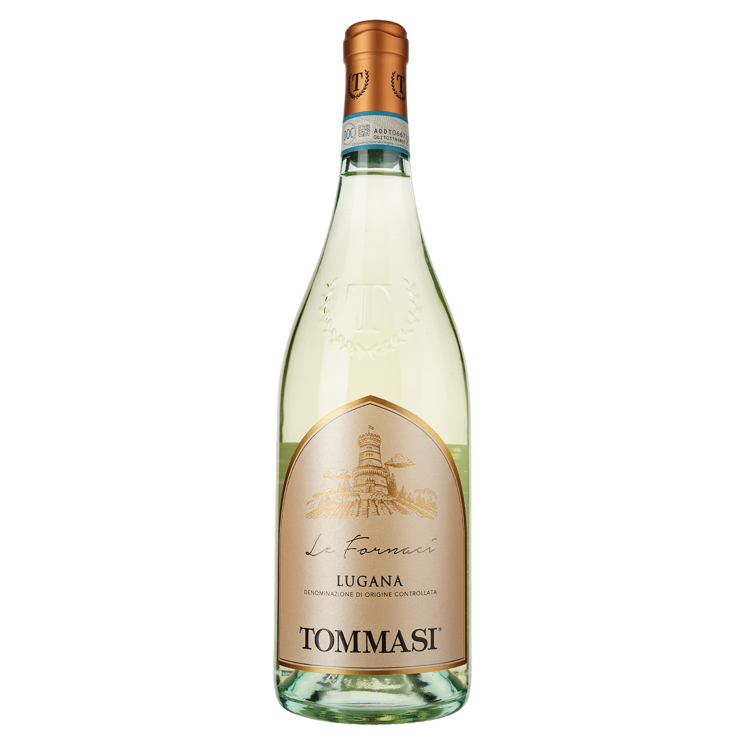 Вино Tommasi Lugana Le Fornaci, белое, сухое, 12,5%, 0,75 л - фото 1