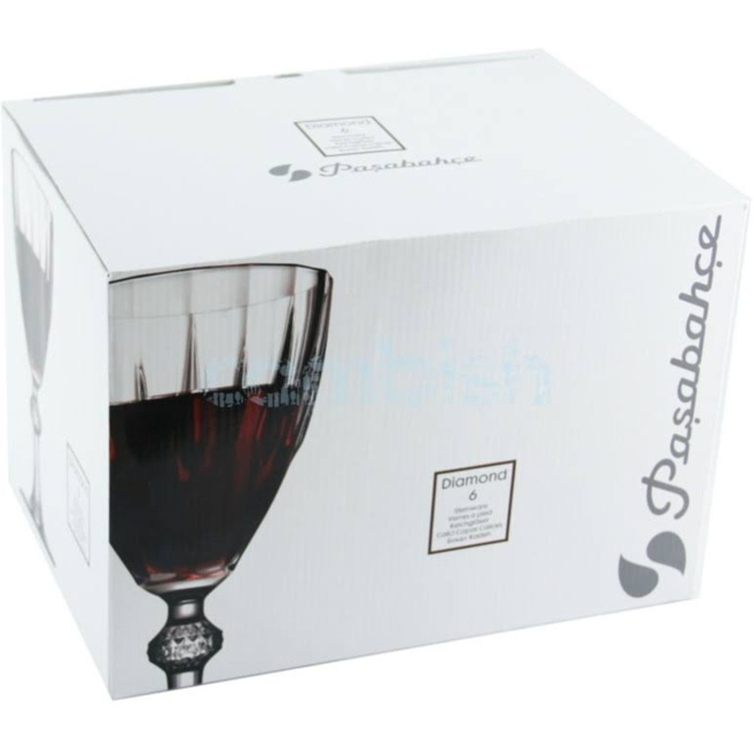 Набор бокалов для вина Pasabahce Diamond 300 мл 6 шт. (44777-6) - фото 3