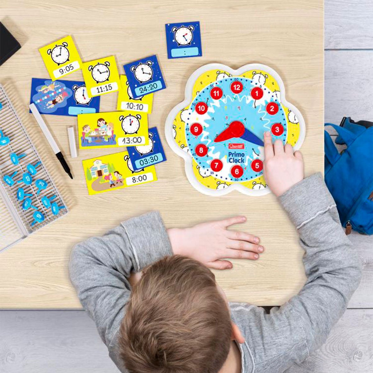 Обучающий игровой набор Quercetti Play Montessori Первые часы (0624-Q) - фото 4