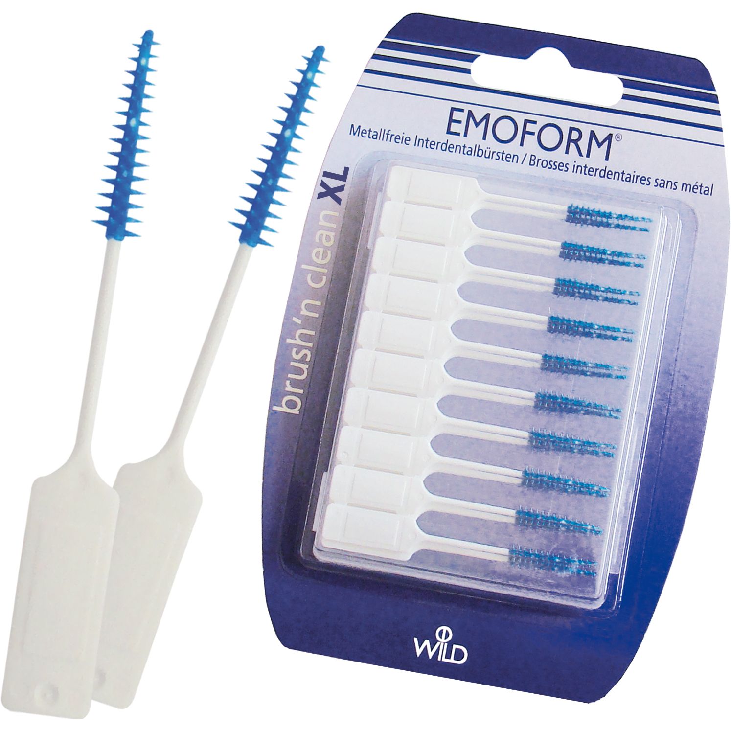 Міжзубні щітки Dr. Wild Emoform Brush'n clean XL безметалеві з фторидом натрію 20 шт. - фото 1