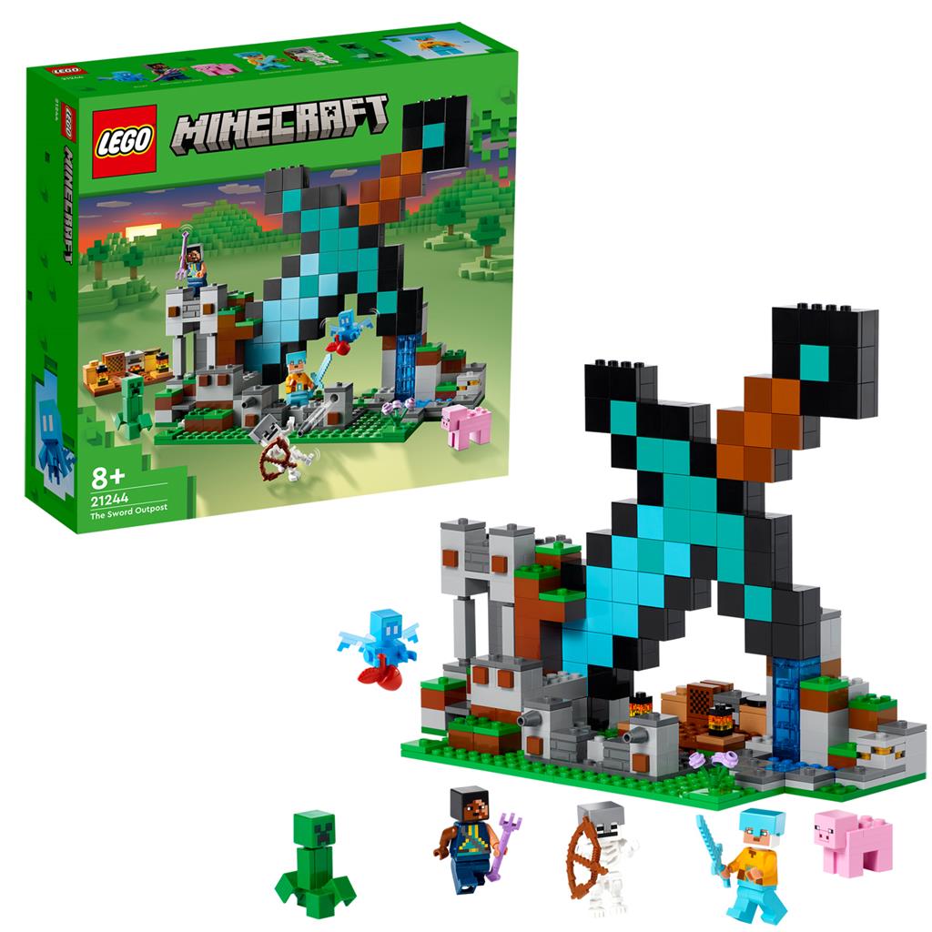 Конструктор LEGO Minecraft Форпост с мечом 427 деталей (21244) - фото 3