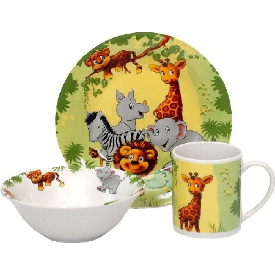 Набор детской посуды Limited Edition Jungle 3 предмета (YF6030) - фото 1