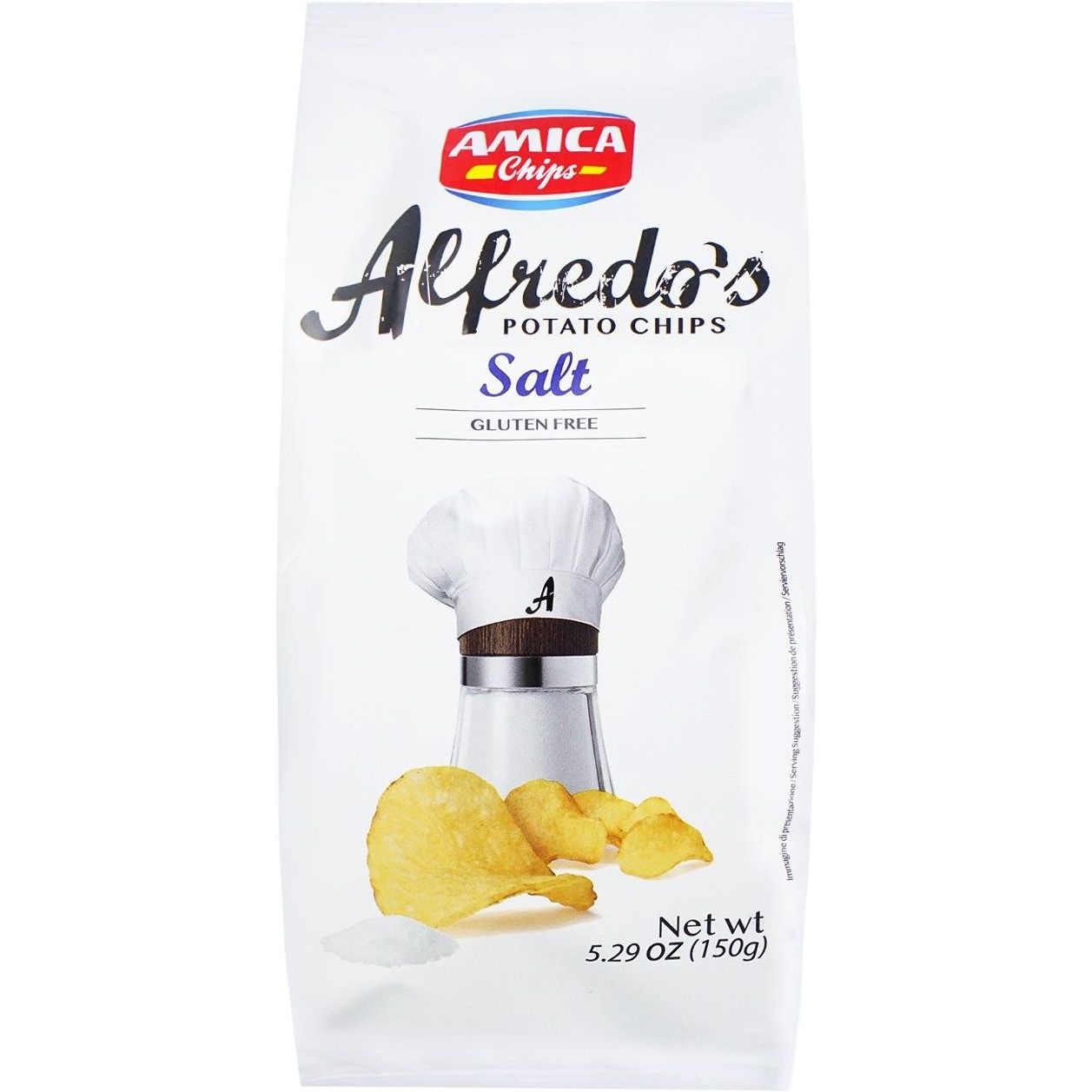 Чипсы Amica Alfredo's картофельные с солью 150 г - фото 1