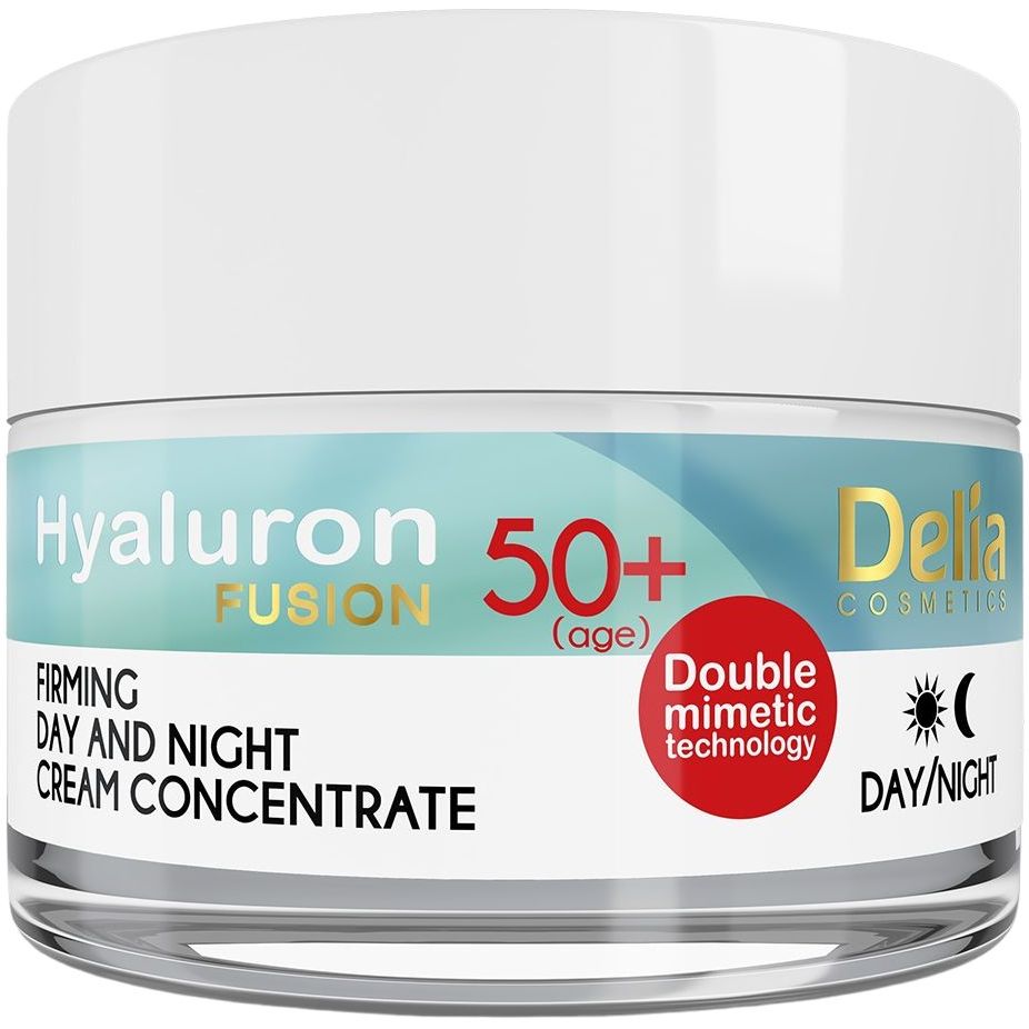 Крем для обличчя Delia Cosmetics Hyaluron Fusion з ефектом ліфтингу 50+ 50 мл - фото 1