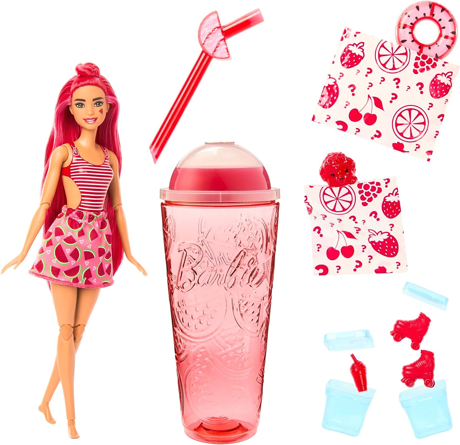 Кукла Barbie Pop Reveal Fruit Series Арбузный смузи (HNW43) - фото 2