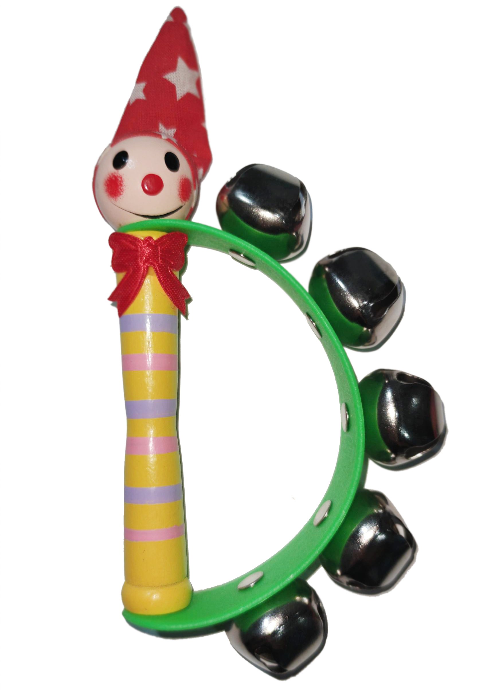 Игрушка-погремушка Offtop Клоун, желтый (833841) - фото 1