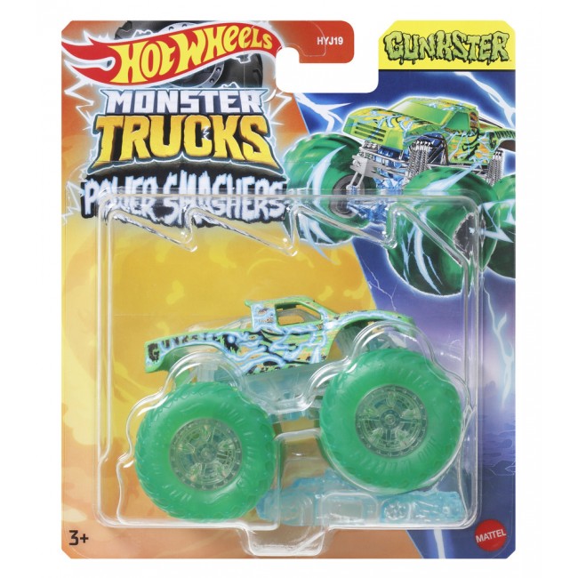 Базовая машинка-внедорожник Hot Wheels Monster Trucks Power Smashers 1:64 в ассортименте (HYJ19) - фото 5