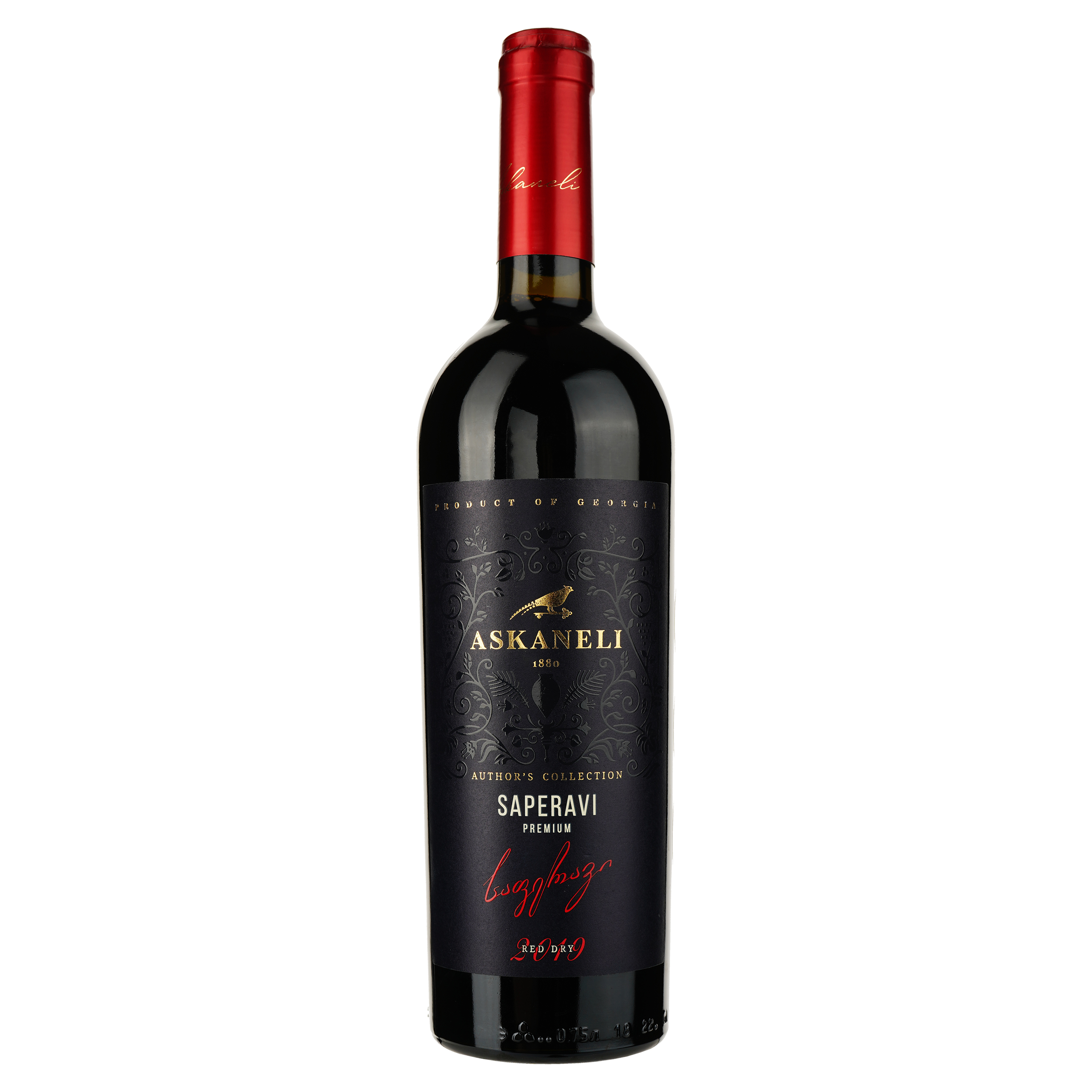 Вино Askaneli Saperavi Premium, червоне, сухе, 0,75 л - фото 1