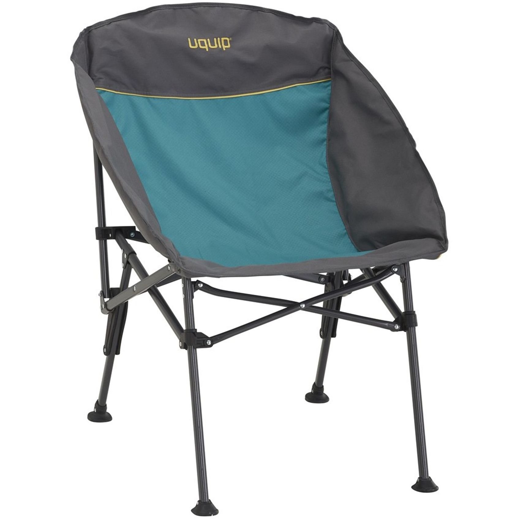 Крісло розкладне Uquip Comfy блакитне з сірим (244011) - фото 1