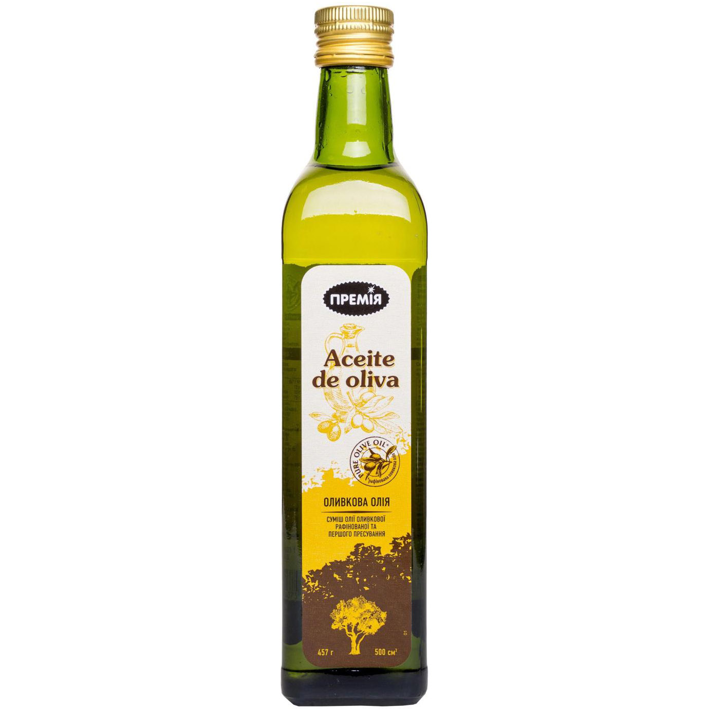 Масло оливковое Премія Pure смесь 500 мл (353041) - фото 1