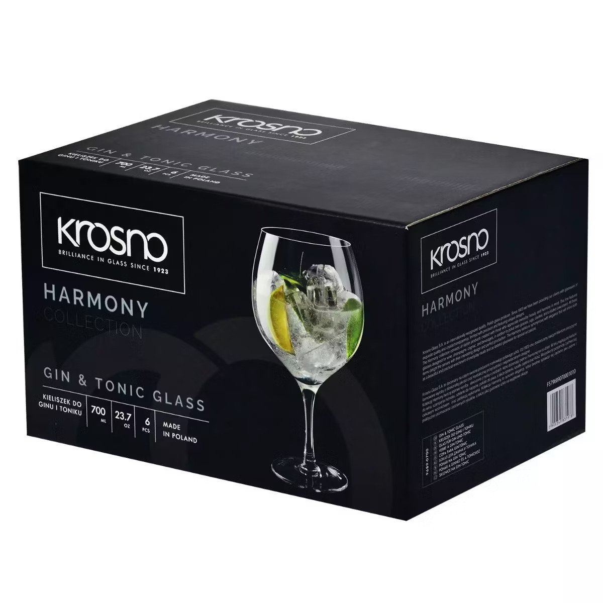 Набор бокалов для джин-тоника Krosno Harmony, 700 мл, 6 шт. (831978) - фото 3