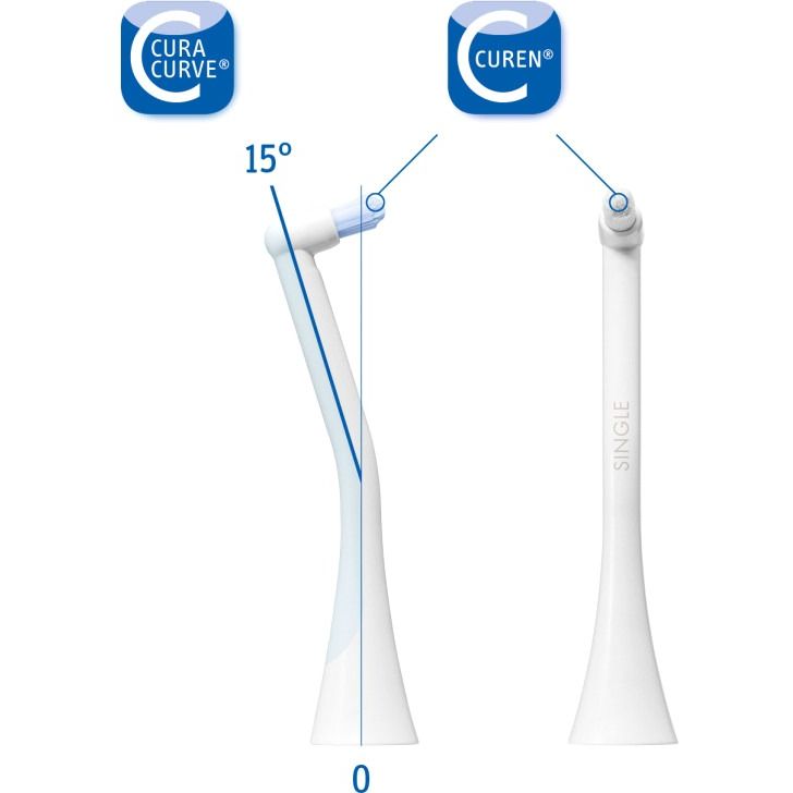 Насадка для звуковой щетки Curaprox Hydrosonic CHS 200 ortho монопучки 2 шт. - фото 3