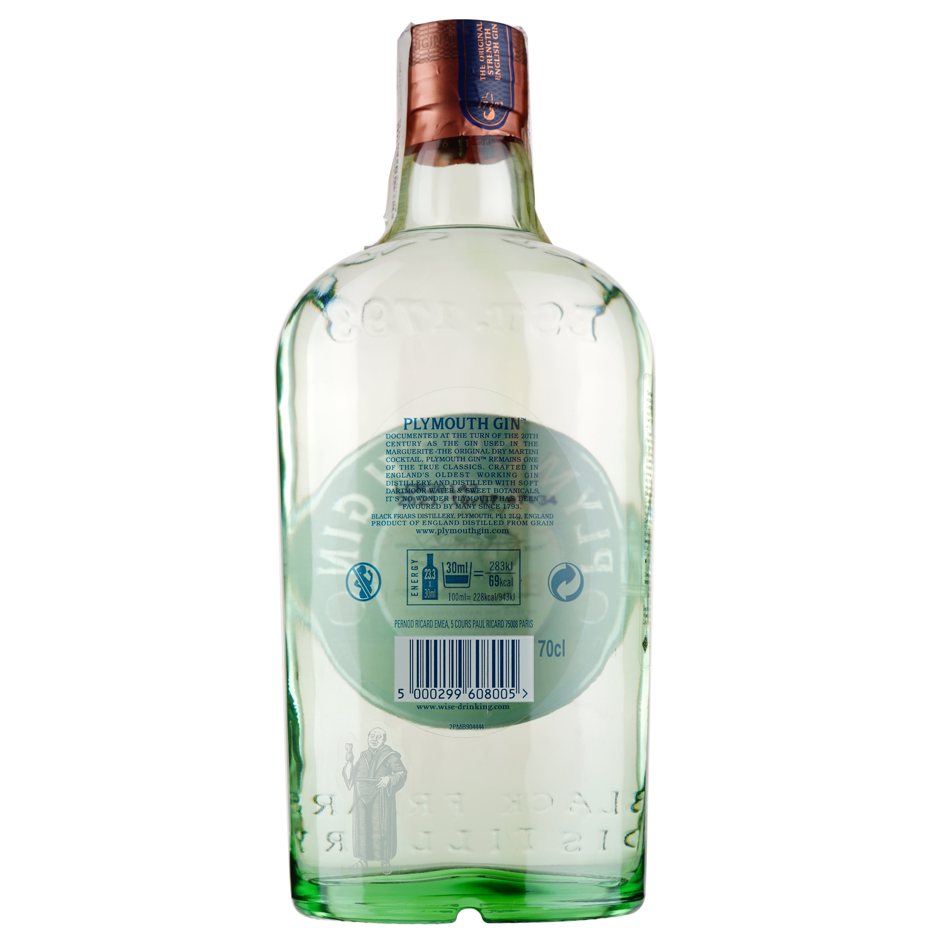 Джин Plymouth Gin, 41,2%, 0,7 л (775218) - фото 2