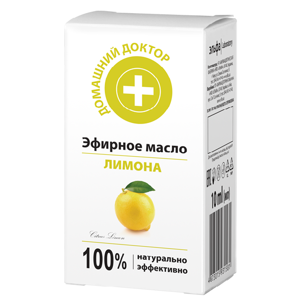 Ефірна олія Домашний Доктор Лимон 10 мл - фото 1