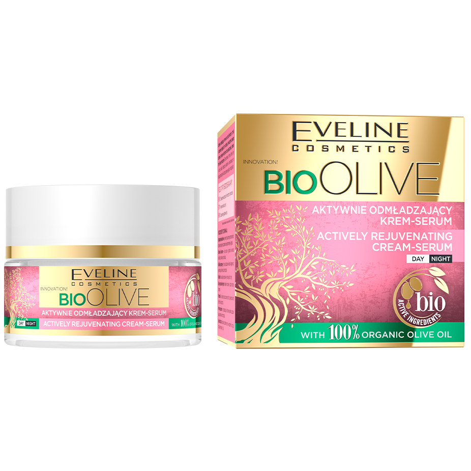 Активно омолоджуючий крем-сироватка Eveline Bio Olive, 50 мл - фото 2