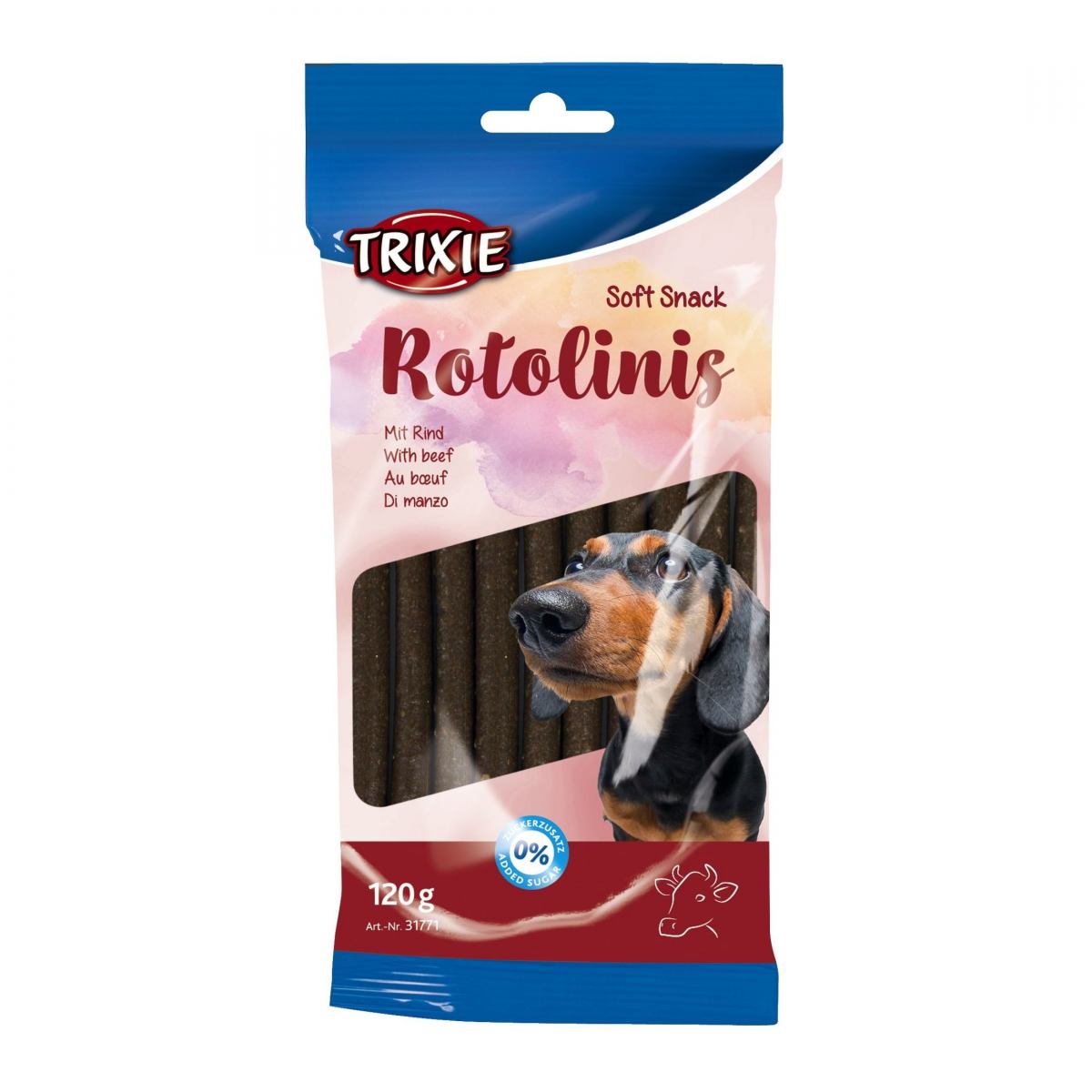 Лакомство для собак Trixie Rotolinis, с говядиной, 120 г - фото 1