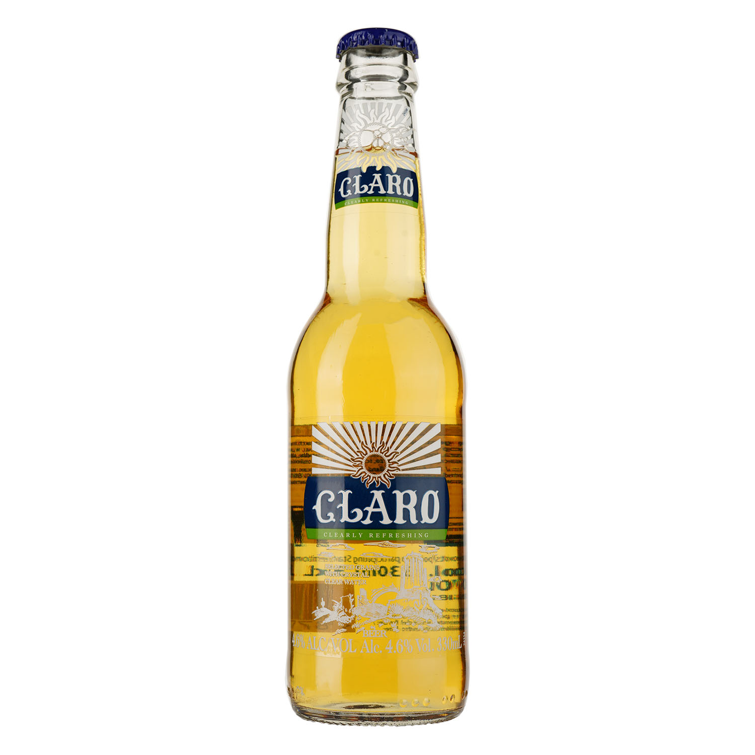 Пиво Claro, світле, фільтроване, 4,6% 0,33 л - фото 1