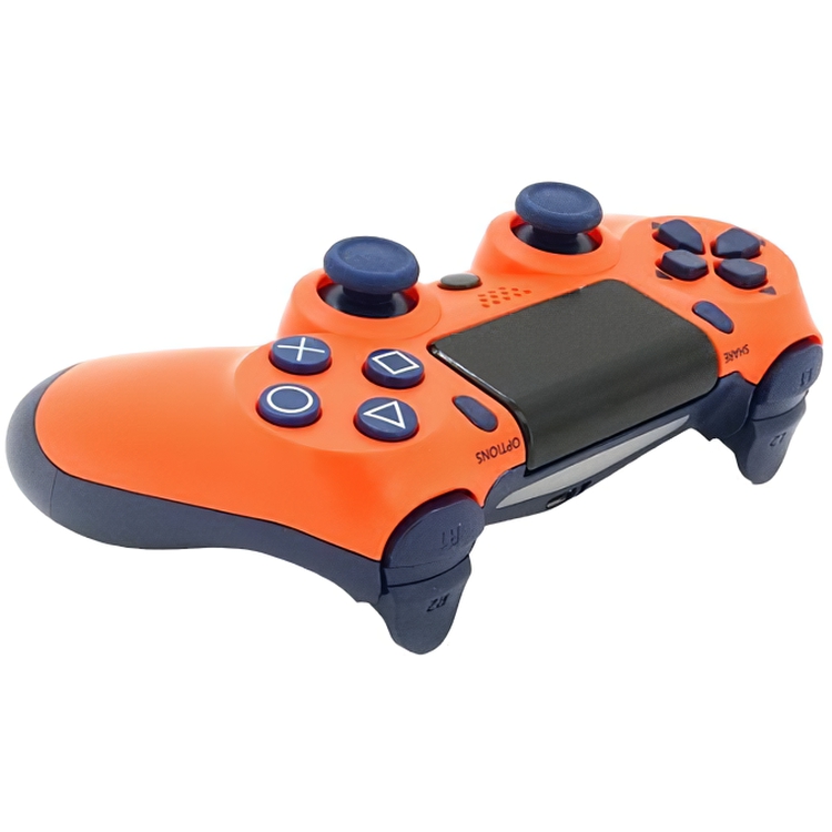 Геймпад джойстик Doubleshock Wireless PS4 Double Motor Vibration DualShock 4 Orange-Blue - фото 1