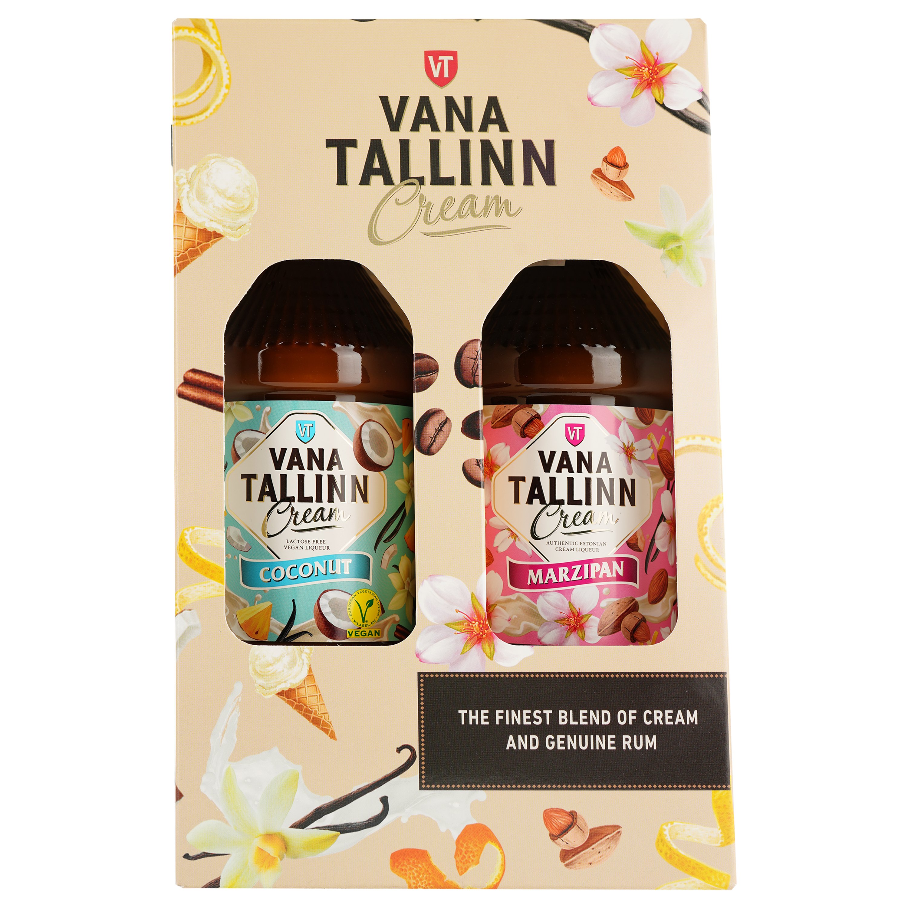 Набор ликеров Vana Tallinn: Ликер Vana Tallinn Coconut, 16%, 0,5 л + Ликер Vana Tallinn Marzipan, 16%, 0,5 л - фото 5
