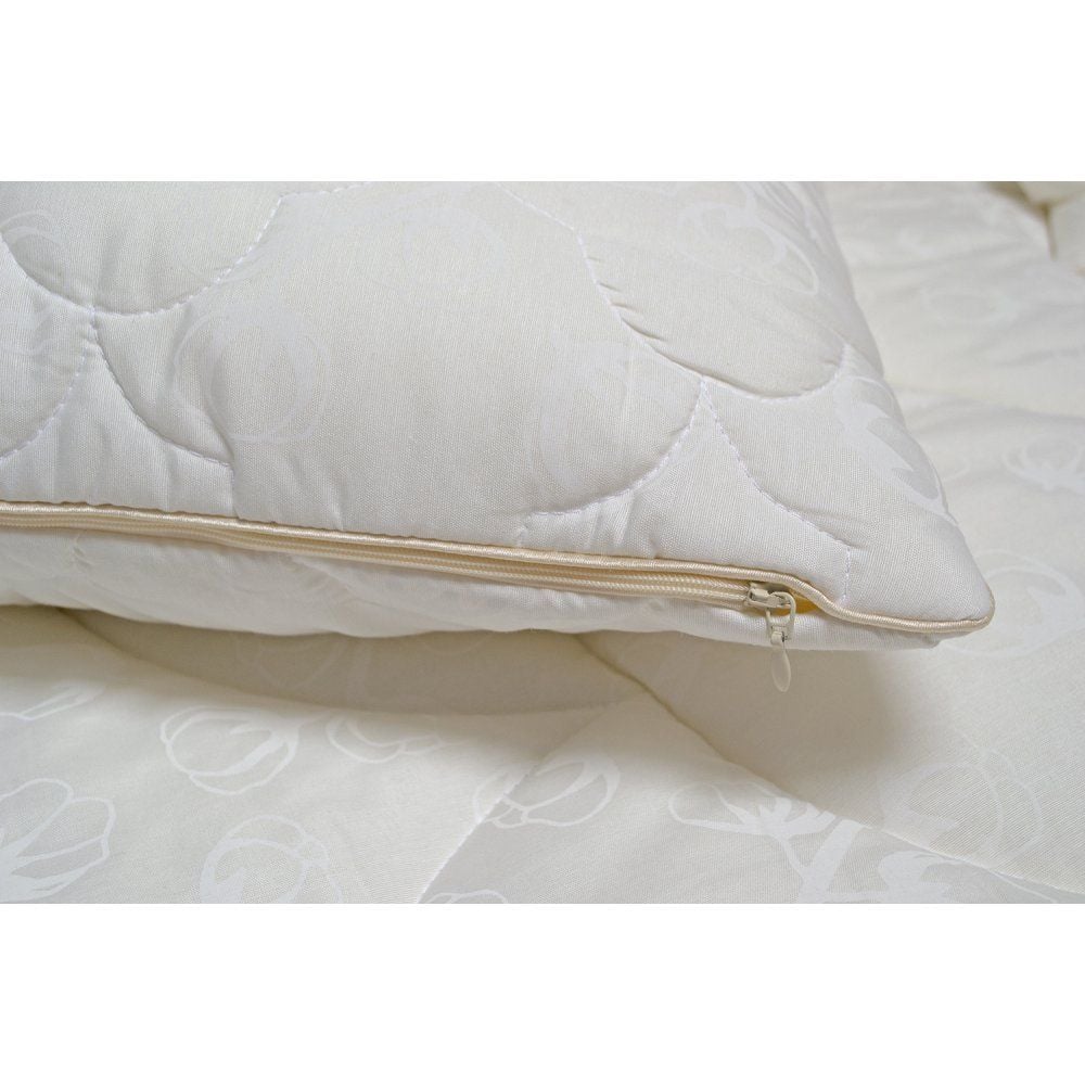 Подушка антиалергенна Lotus Home Cotton Extra, 70х50 см, молочна (svt-2000022289795) - фото 6