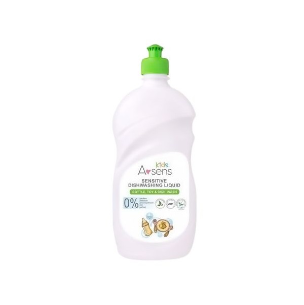 Засіб для миття дитячого посуду A-Sens Kids Sensitive, 500 мл - фото 1