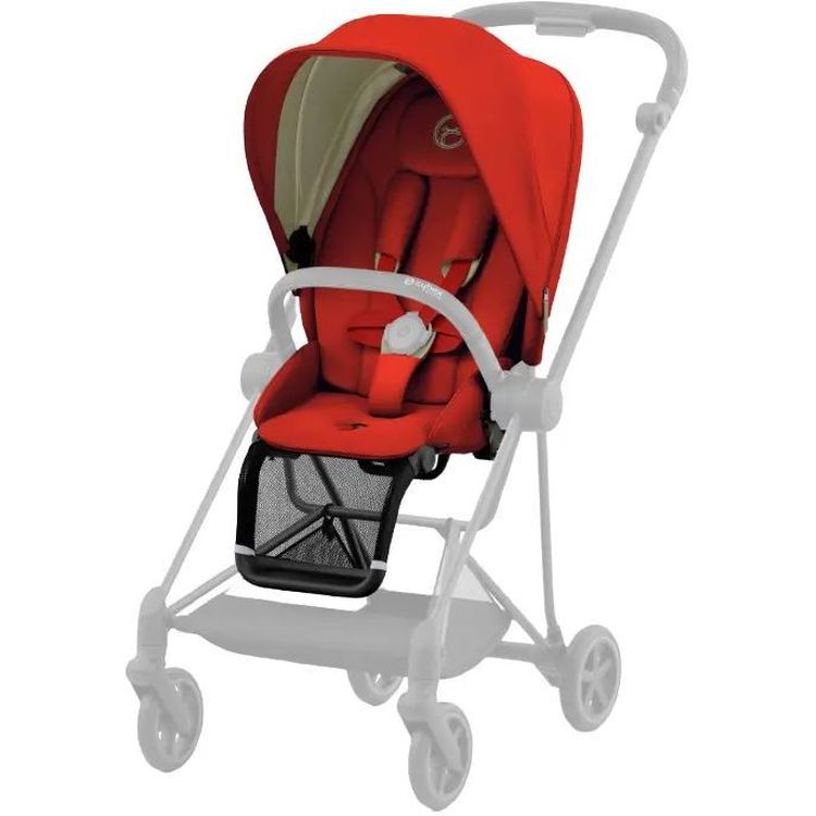 Люлька Cybex Mios Lux Autumn Gold + Комплект текстиля Cybex Mios Autumn Gold + Шасси для коляски Cybex Mios LS RBA Chrome Black - фото 7