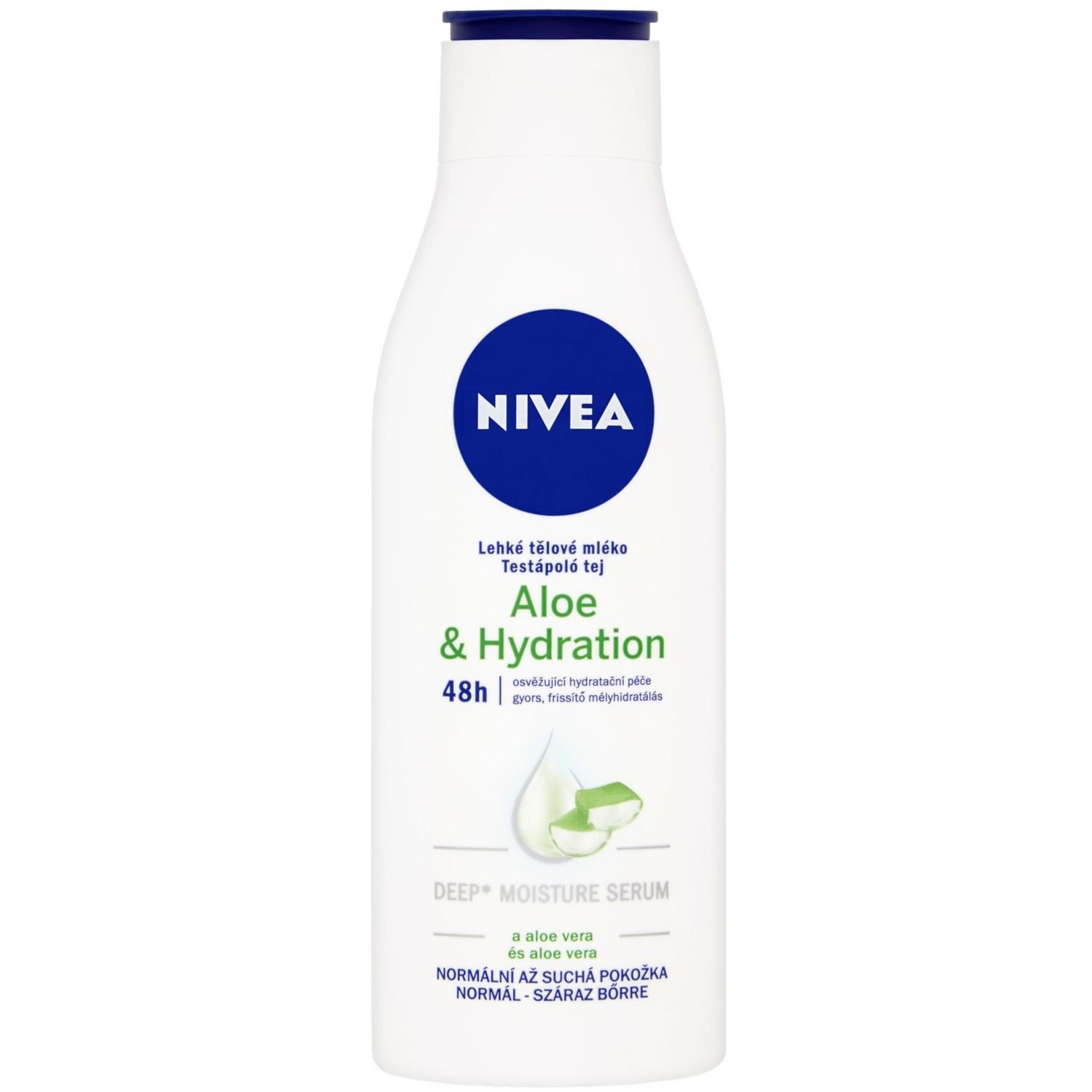Молочко для тела Nivea Aloe&Hydration, с алоэ, для сухой и нормальной кожи, 250 мл - фото 1