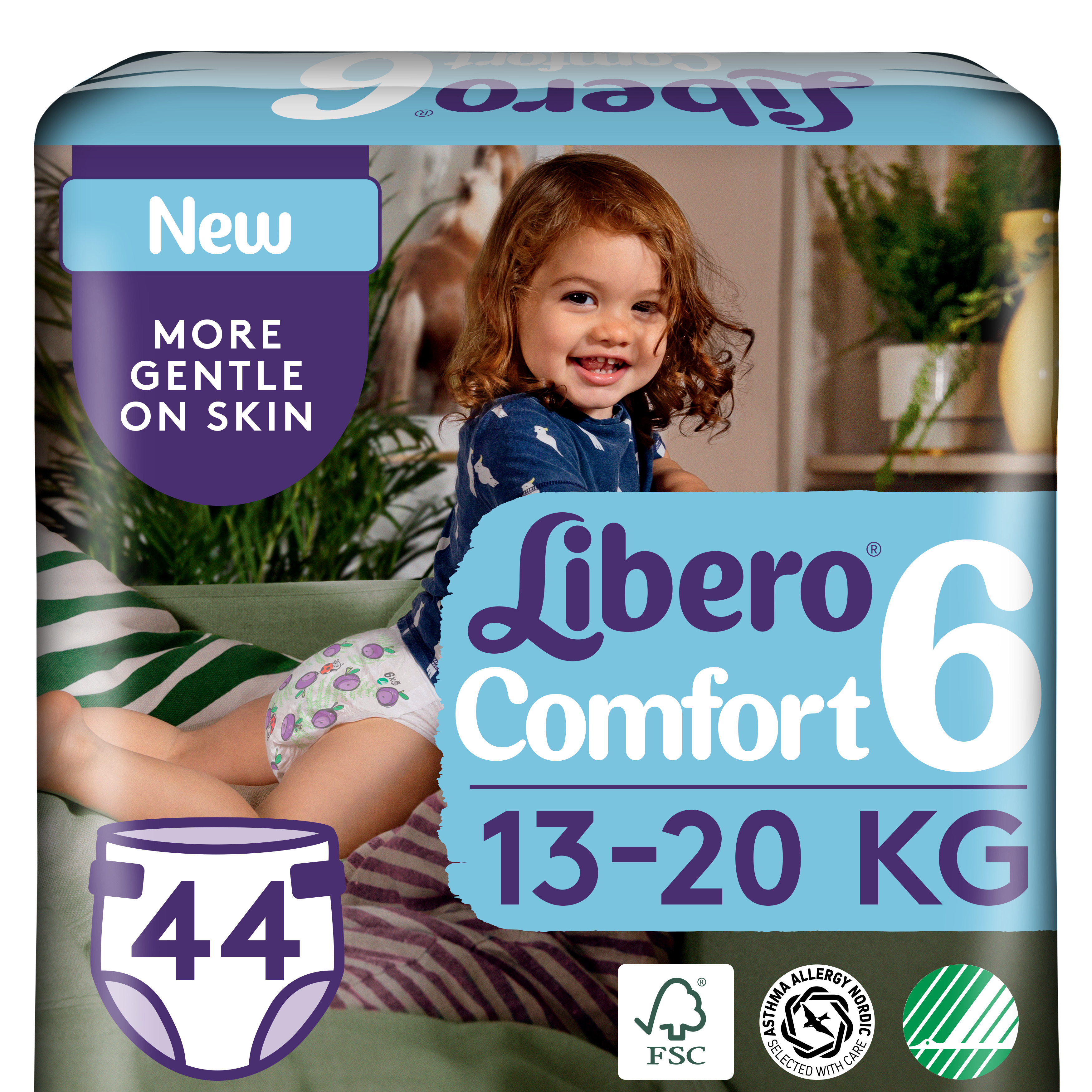 Подгузники Libero Comfort 6 (13-20 кг), 44 шт. - фото 1