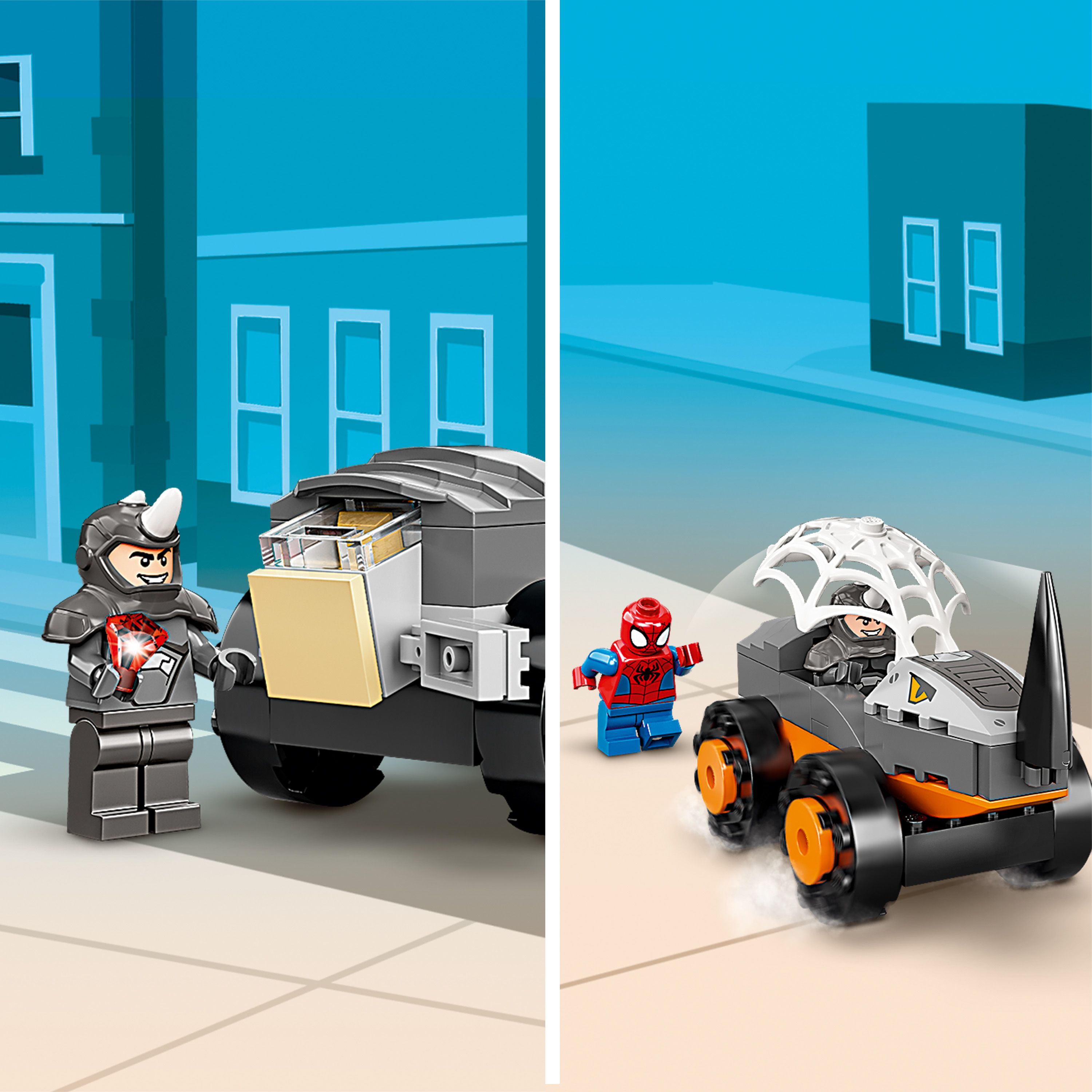 Конструктор LEGO Spidey Сутичка Халка та Носорога на вантажівках, 110 деталей (10782) - фото 7