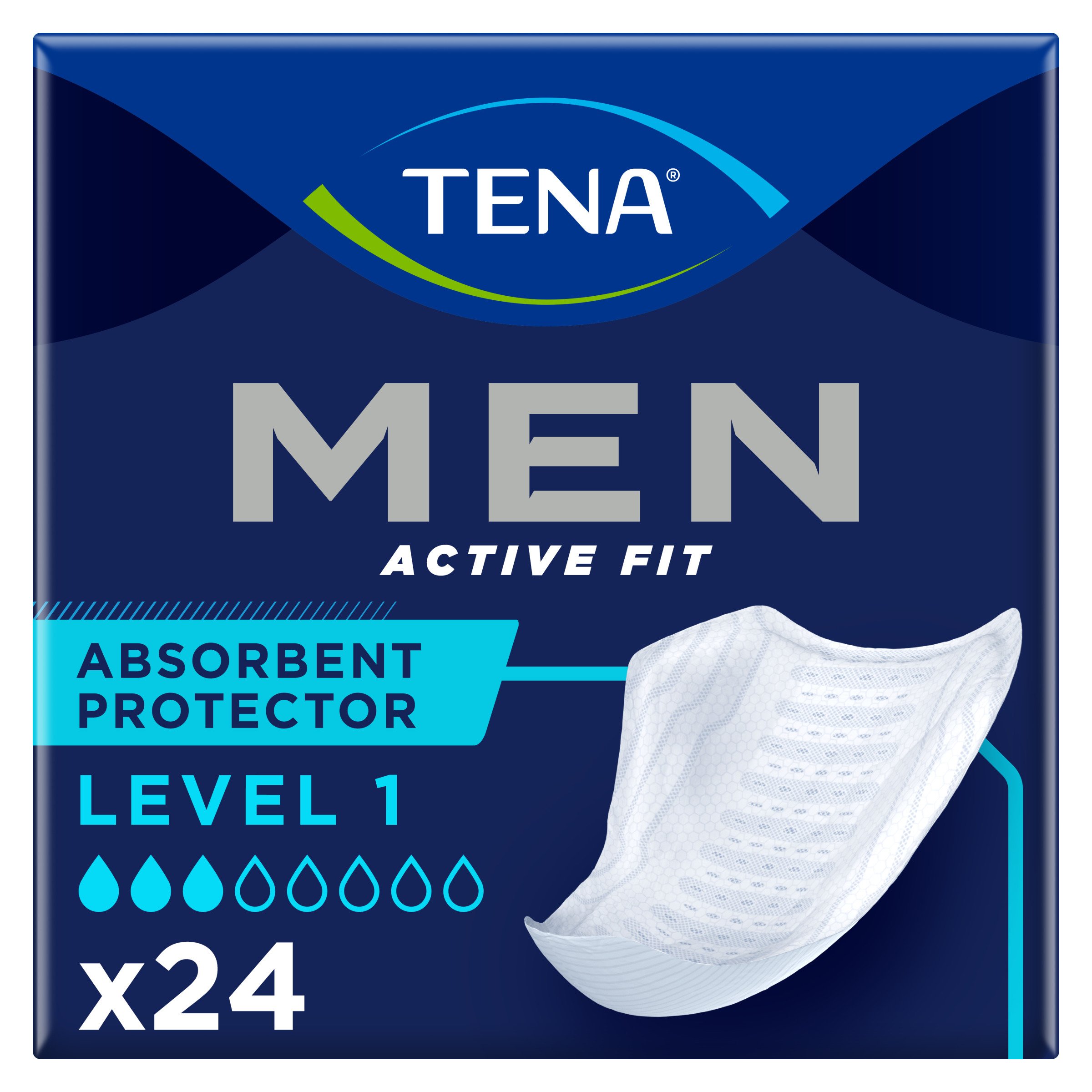 Урологические прокладки для мужчин Tena Men Active Fit Level 1, 24 шт. (7322541493053) - фото 1