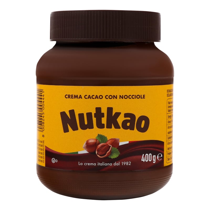 Паста горіхова Nutkao шоколадна з фундуком, 400 г (838012) - фото 1